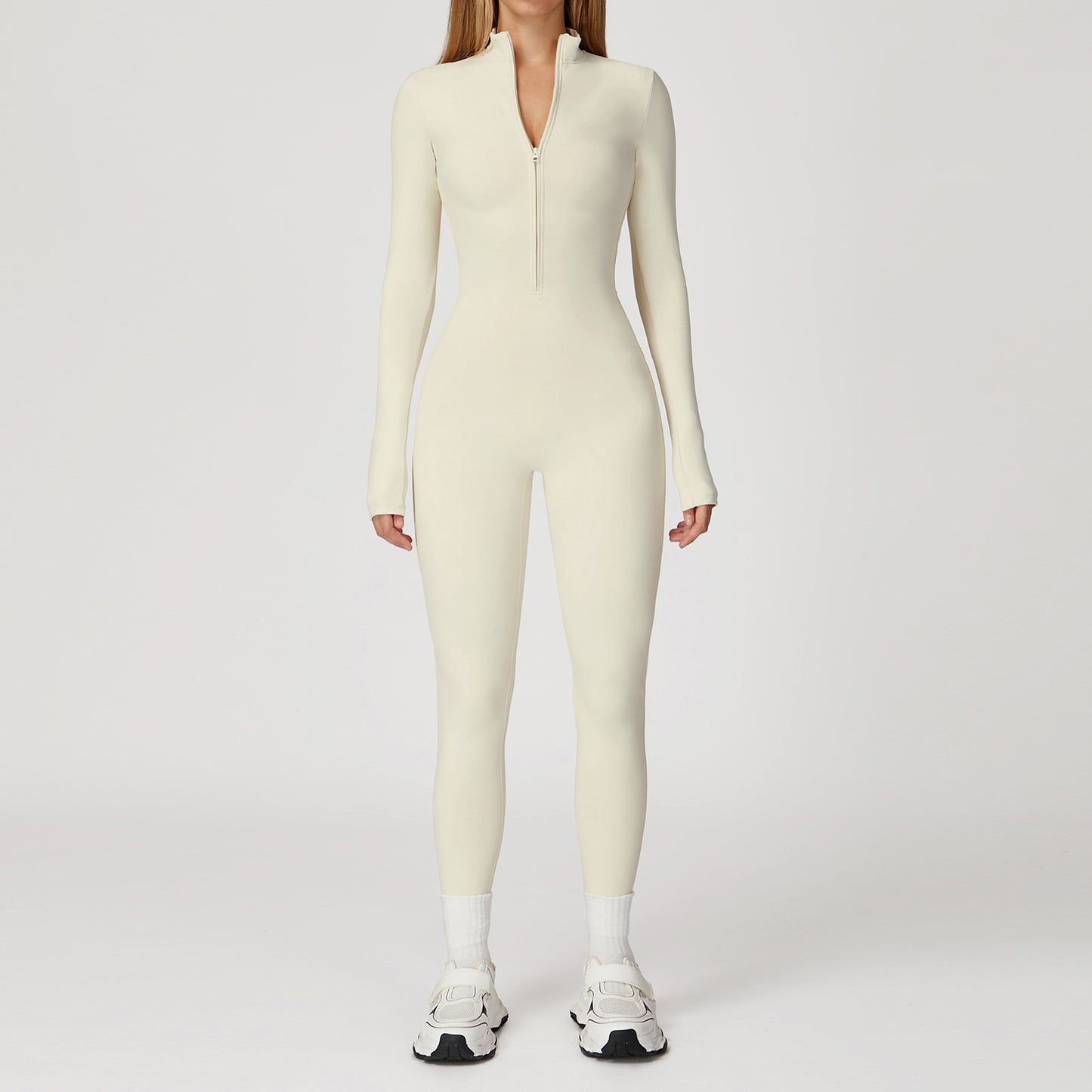One-piece running fitness suit