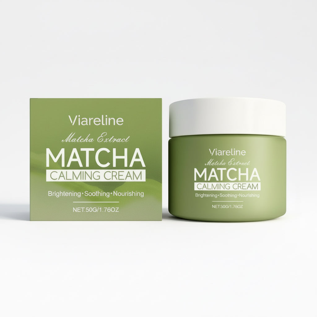🌿 Viareline Matcha Calming Cream – Beruhigende &amp; Nährende Gesichtscreme