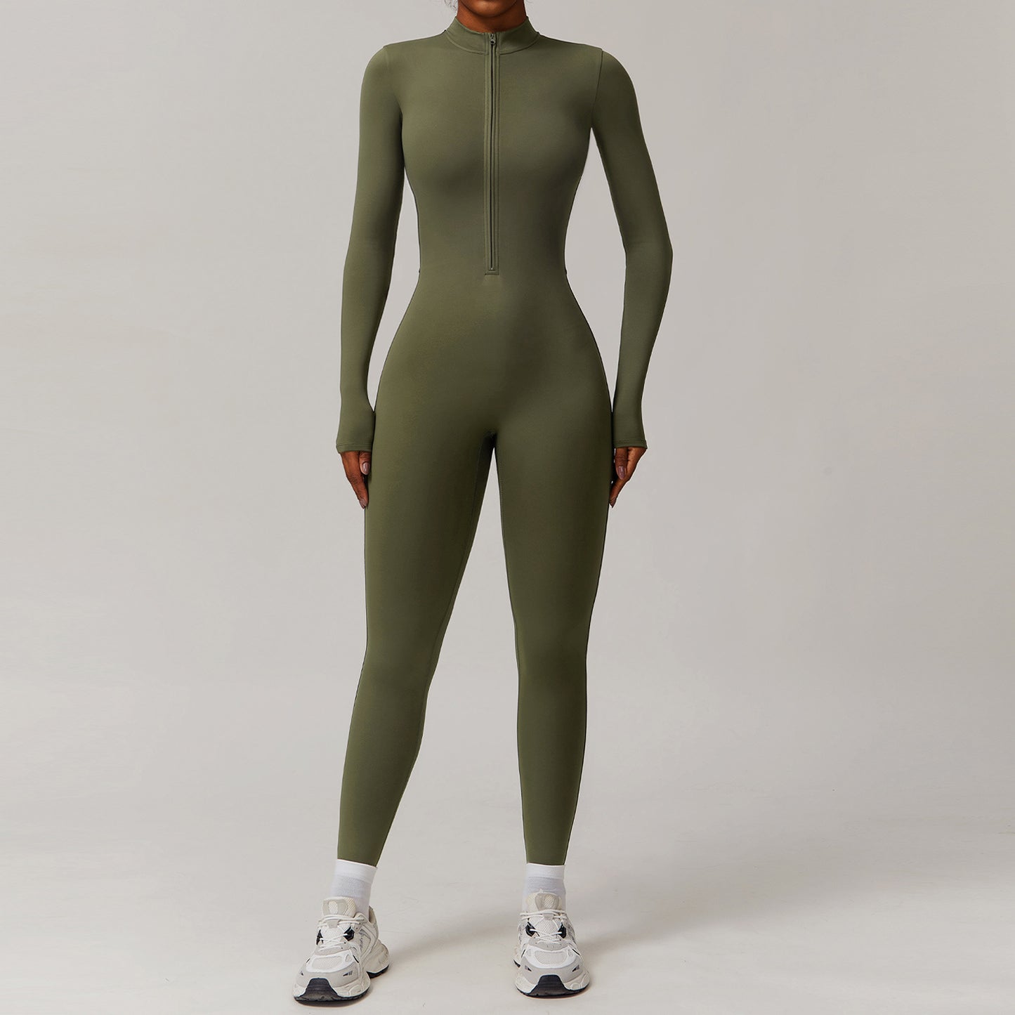 One-piece running fitness suit