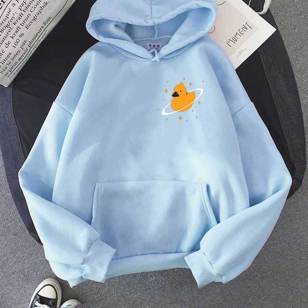 Quackity Fashion Unisex Long Sleeve Hooded Sweatshirts - Casual Streetwear Dream SMP Printed Hoodies for Men and Women